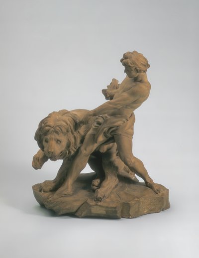 Athlete with a Lion by Edmé Bouchardon